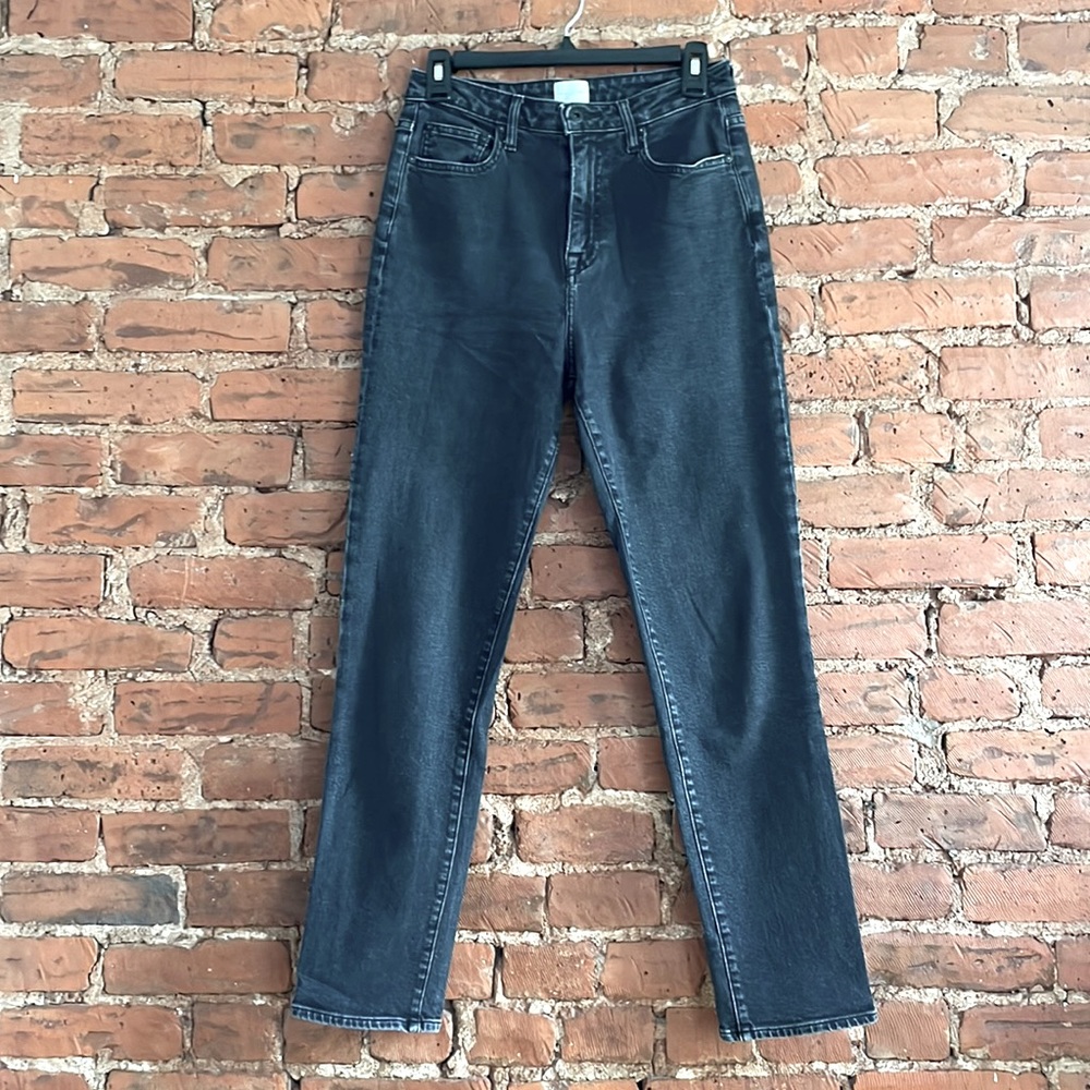Jonathan Simkhai high rise straightleg black jeans